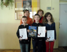 Wręczenie dyplomów uczniom biorącym udział w Olimpusie z matematyki i j. angielskiego