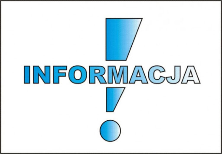 Informacja od Pani Dyrektor mgr Haliny Śmierciak