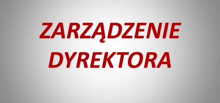  Zarządzenie w sprawie wprowadzenia procedur bezpieczeństwa epidemicznego obowiązujących od dnia 1 września 2020 r.