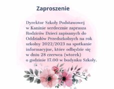 Spotkanie informacyjne.