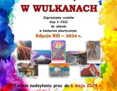 Piękno drzemiące w wulkanach – ogólnopolski konkurs plastyczny