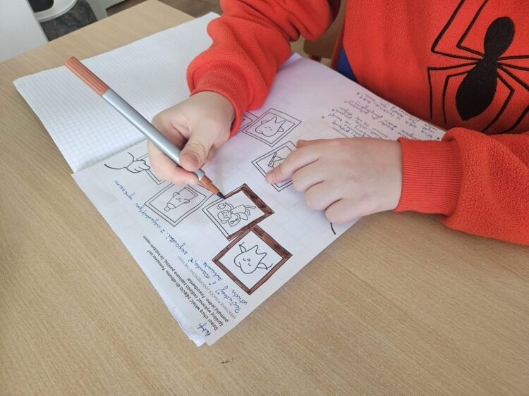 Zajęcia logopedyczne w ramach Projektu Edukacyjnego ,,Spotkania przyjaciół – edukacja przedszkolna w Gminie Limanowa”,